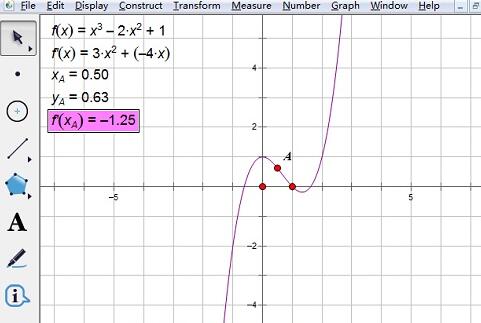 几何画板绘制导函数图像及其切线的详细方法