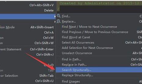 Android Studio代码模块中查找内容的方法