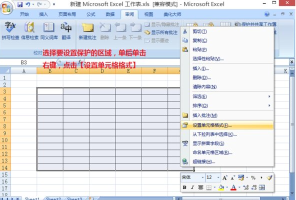 excel2007隐藏单元格内容的操作步骤