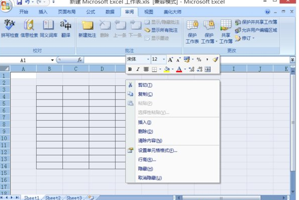 excel2007隐藏单元格内容的操作步骤