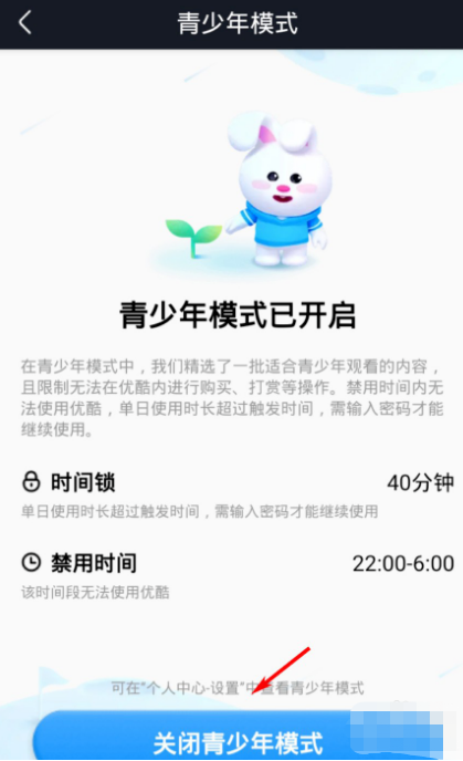 优酷app怎么关闭青少年模式 优酷视频退出青少年保护模式方法