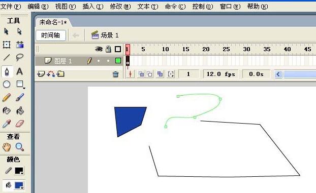 Flash钢笔工具怎么使用-Flash使用钢笔工具做出基础图形的方法
