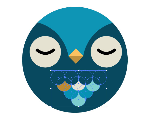 Adobe Illustrator设计猫头鹰插画图的方法步骤
