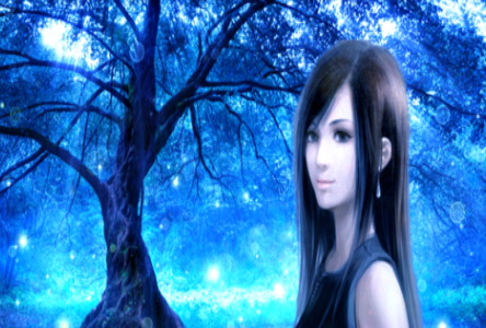 光影魔术手把图片制作成为蓝色妖姬场景的操作步骤