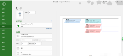 Project2010网络图分页打印的使用操作