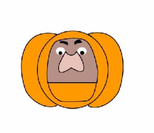 Photoshop绘制一个可爱的南瓜熊头像的图文方法