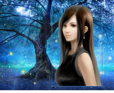 光影魔术手把图片制作成为蓝色妖姬场景的操作步骤