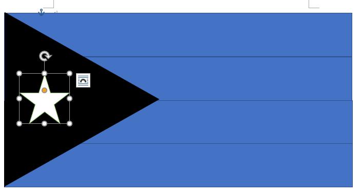 word快速绘制古巴国旗的简单方法