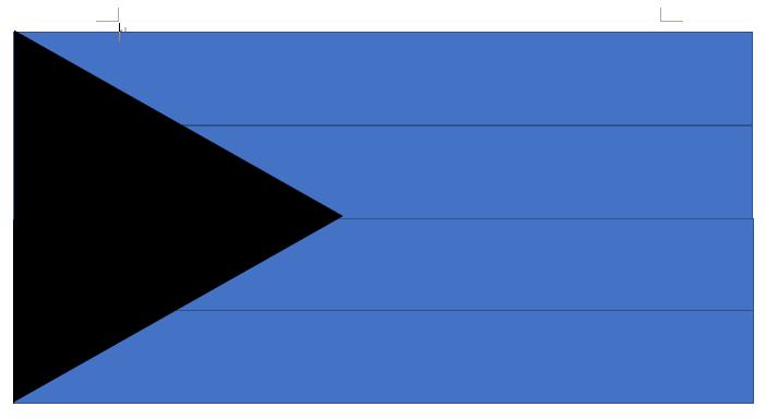 word快速绘制古巴国旗的简单方法