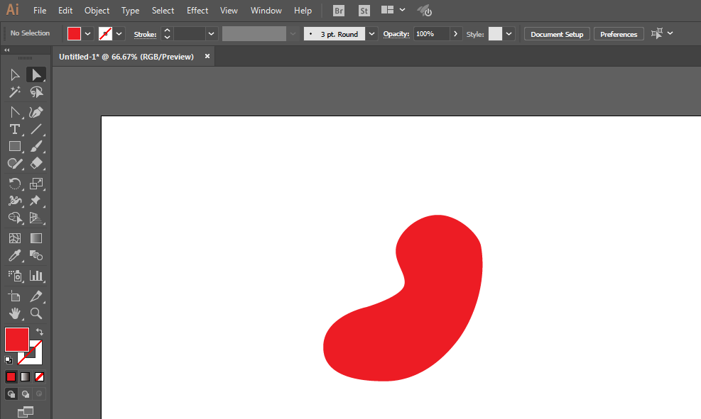 ai绘制胃图标的操作步骤