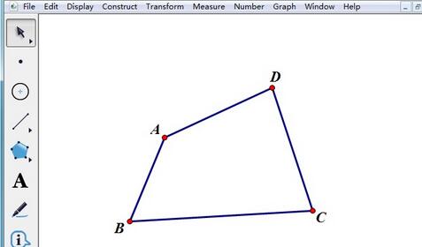 几何画板验证四边形的内角和是360°的详细步骤