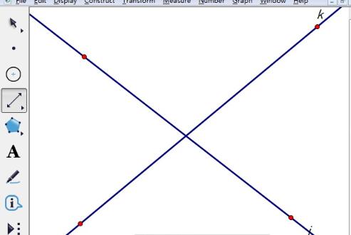 几何画板中显示两条直线的夹角的详细方法