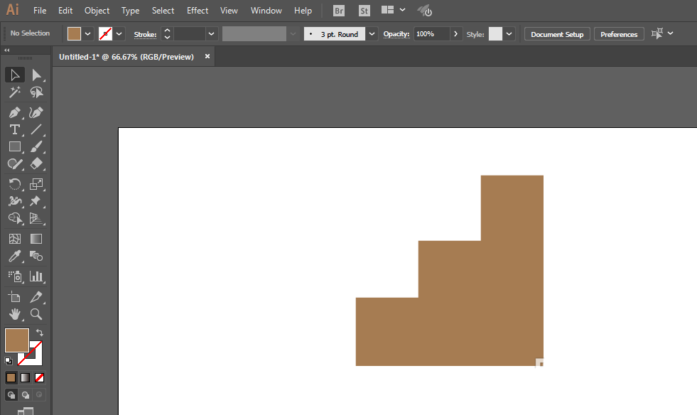 ai设计楼梯图标的简单方法