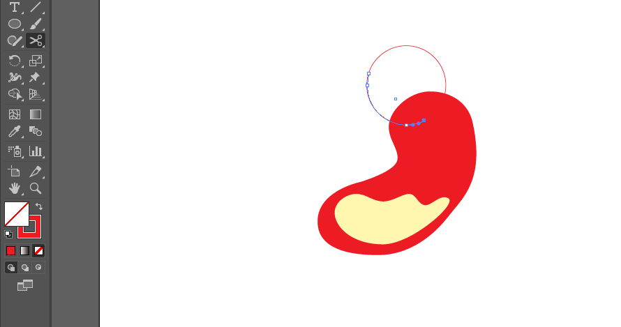 ai绘制胃图标的操作步骤