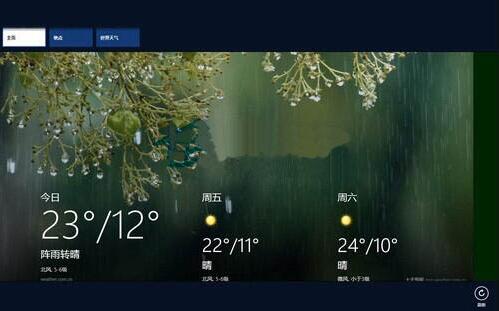 win8电脑使用天气应用的操作方法
