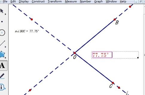 几何画板中显示两条直线的夹角的详细方法
