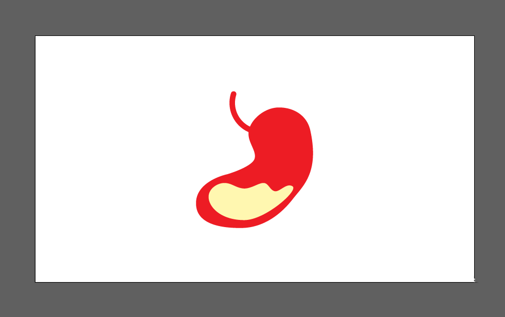 ai绘制胃图标的操作步骤