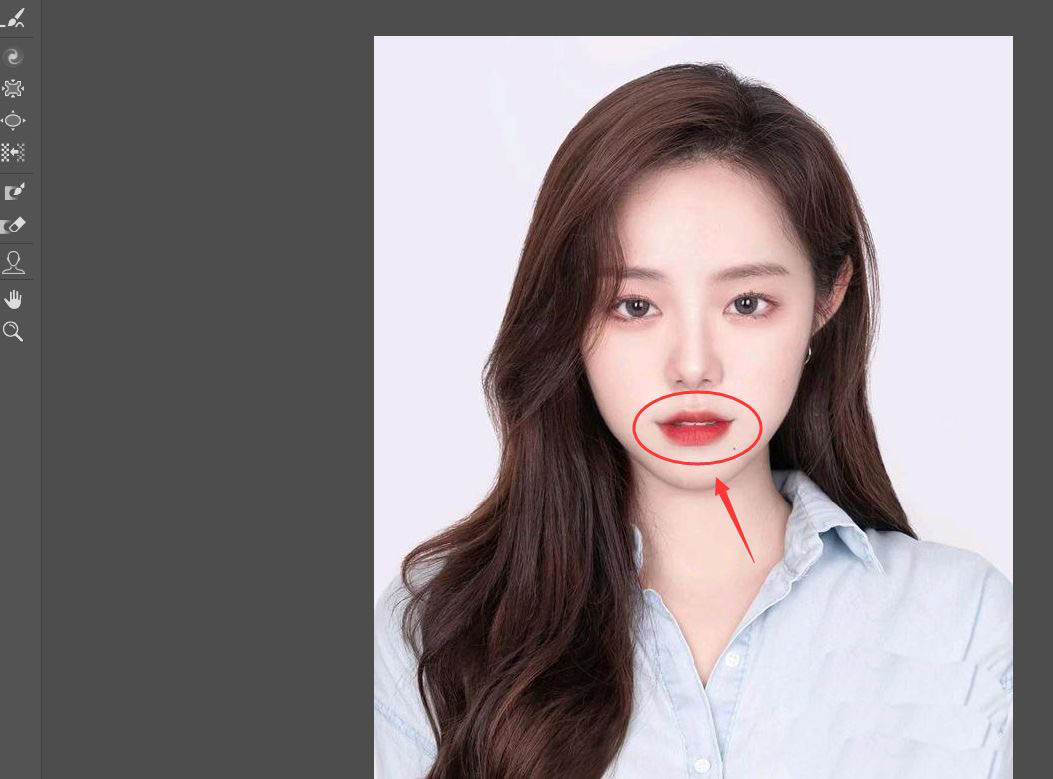 ps怎么使张开的嘴巴闭合?ps使张开的嘴巴闭合的方法