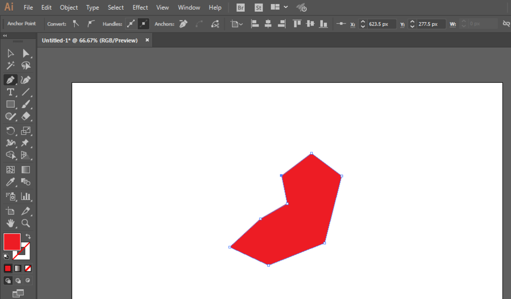ai绘制胃图标的操作步骤