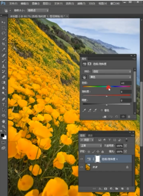 Photoshop怎么一键替换花朵颜色？Photoshop一键替换花朵颜色的操作教程