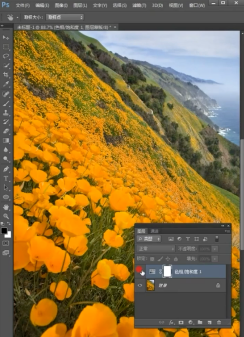 Photoshop怎么一键替换花朵颜色？Photoshop一键替换花朵颜色的操作教程