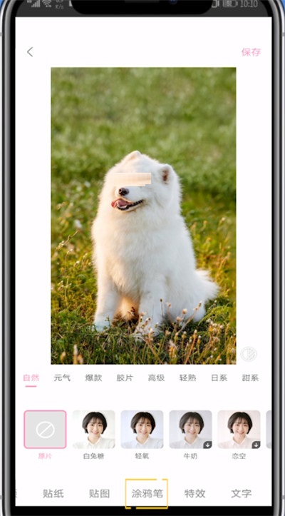 一甜相机打马赛克操作方法