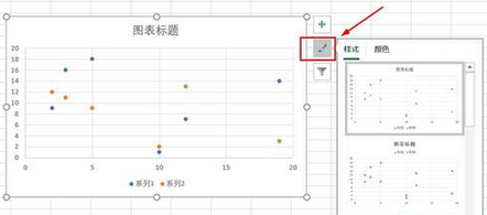 excel数据表插入散点图的方法