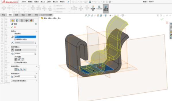 solidworks2019绘制弯折模块的具体操作步骤