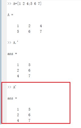 Matlab求矩阵的转置的图文方法