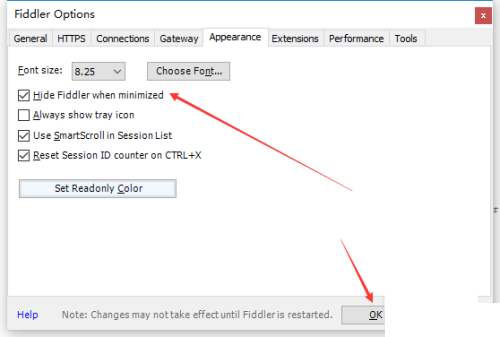 fiddler怎么最小化隐藏窗口?fiddler最小化隐藏窗口教程
