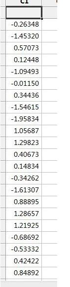 minitab生成正态随机数据的详细工具
