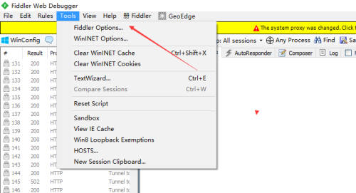 fiddler怎么最小化隐藏窗口?fiddler最小化隐藏窗口教程