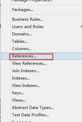 Power Designer取消外键的操作步骤