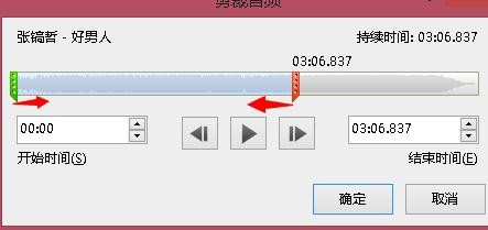 ppt2013裁剪背景音乐的操作步骤