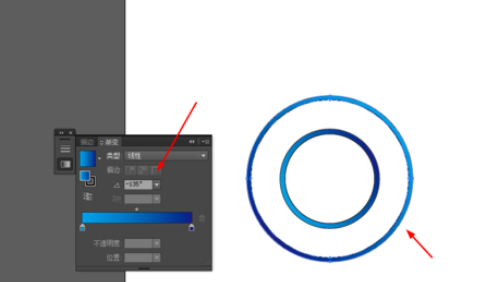 ai设计圆环图标的操作方法