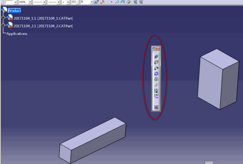 Catia里进行接触约束和定位约束的操作步骤