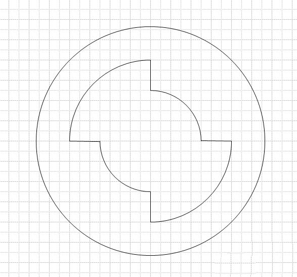 Microsoft Office Visio绘制一个钥匙扣平面图的操作教程