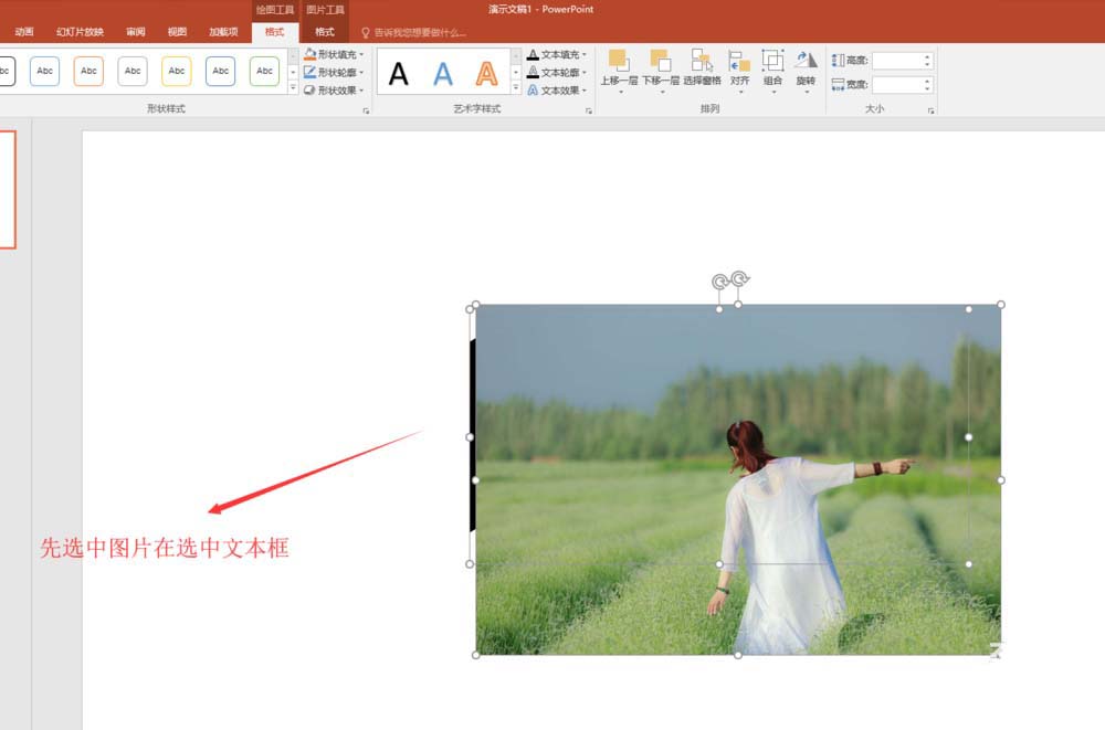 PPT使用文本框为图片做出条形拼接效果的详细教程