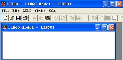 lingo求解线性规划问题的简单操作步骤