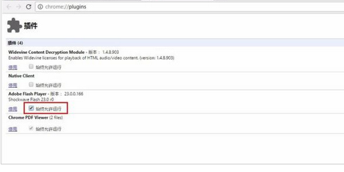 谷歌浏览器中打开flash插件的操作教程