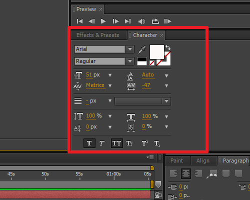 AE输入文字字幕的详细方法