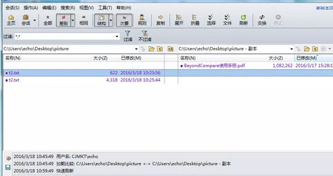 Beyond Compare既显示差异又显示相同的方法教程