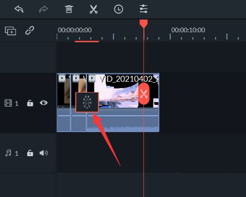 万兴喵影怎样设置瞳孔转场特效?filmora画面转场效果制作步骤