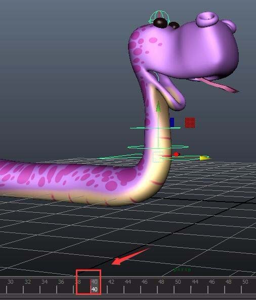 maya制作蛇游动动画的操作方法