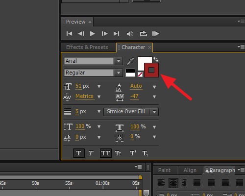 AE输入文字字幕的详细方法