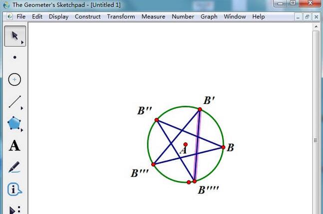 几何画板使用三个参数设置图形颜色的操作方法