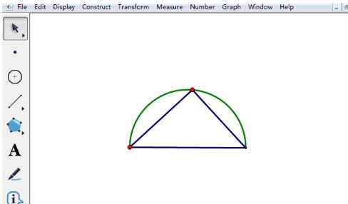 几何画板为半圆填色的操作内容
