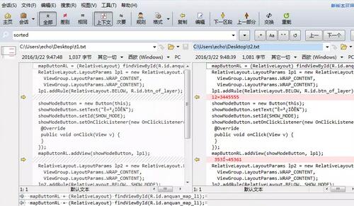 Beyond Compare比较文本内容对齐出现大面积红色标注的解决方法