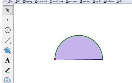 几何画板为半圆填色的操作内容