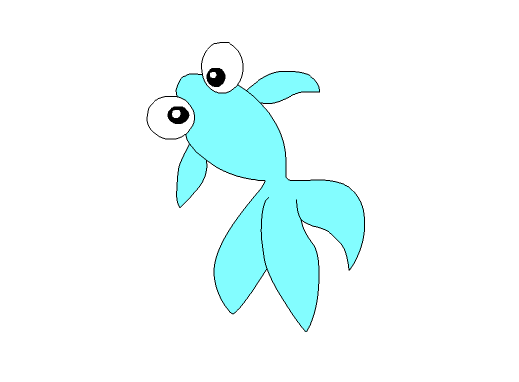 Flash绘制彩色小金鱼的详细步骤